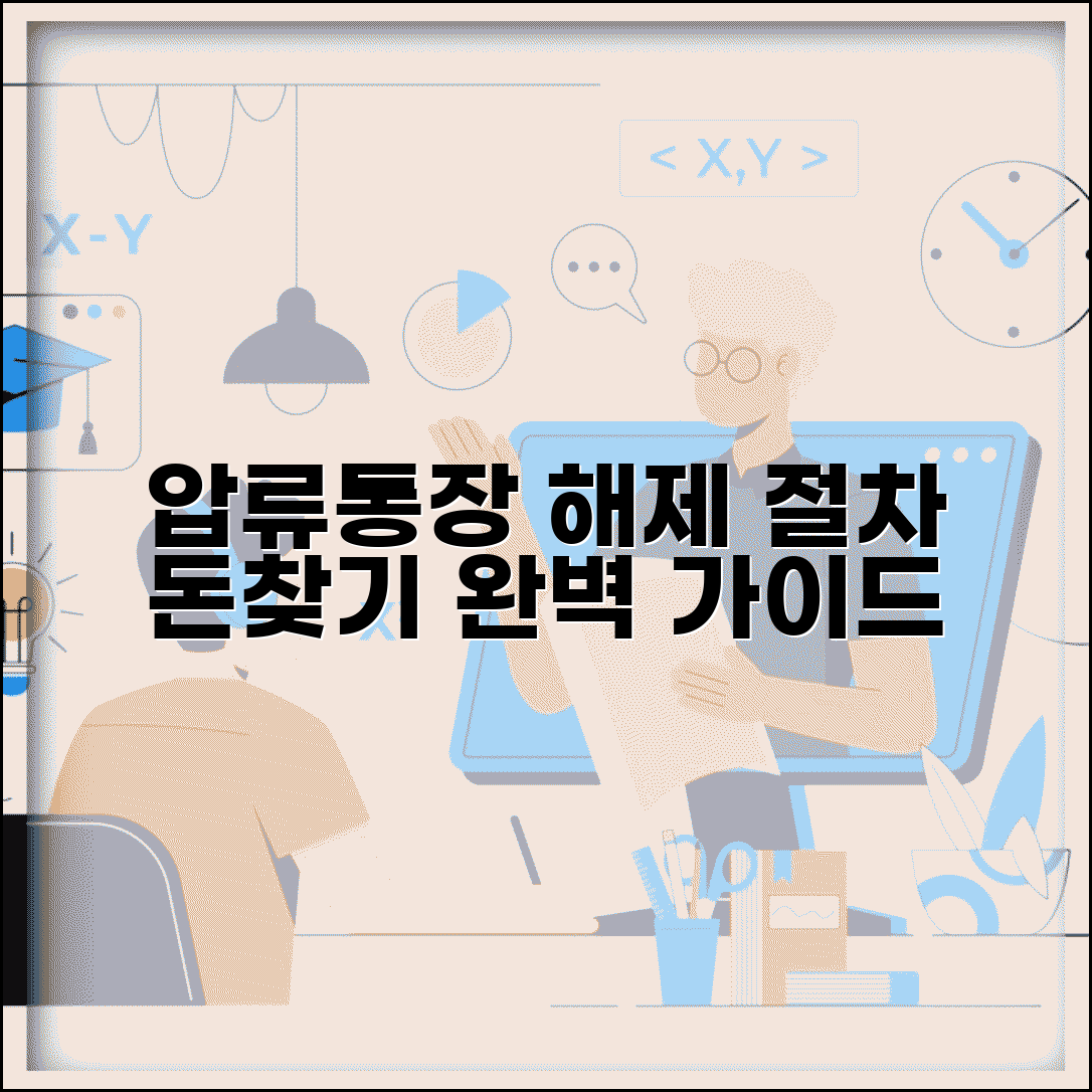 압류통장 돈찾는방법 해제 절차 | 압류 해제 신청 완벽 가이드
