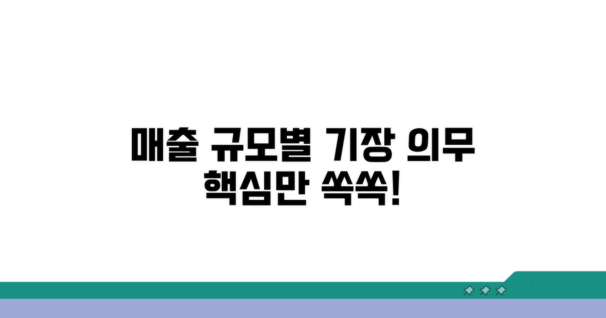 매출 규모별 기장 의무 안내