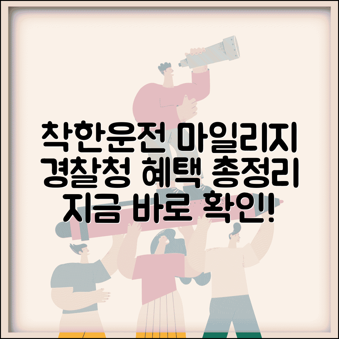 착한운전 마일리지 적립 혜택 | 경찰청 착한운전 마일리지 완벽 가이드