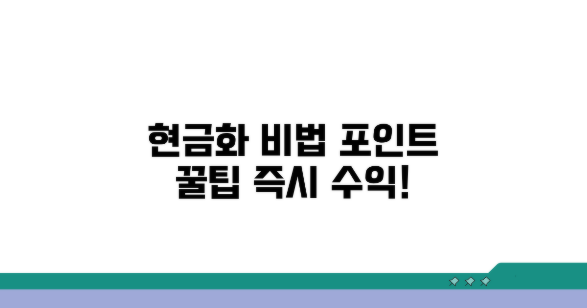 포인트 현금화 실전 가이드