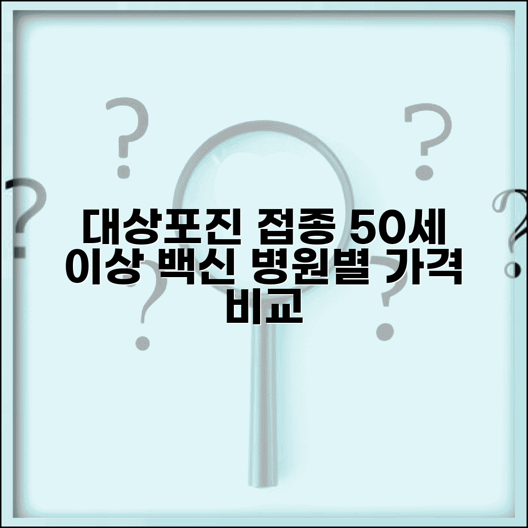 대상포진 예방접종 가격 | 대상포진 백신 비용 | 50세 이상 접종 | 병원별 가격 차이