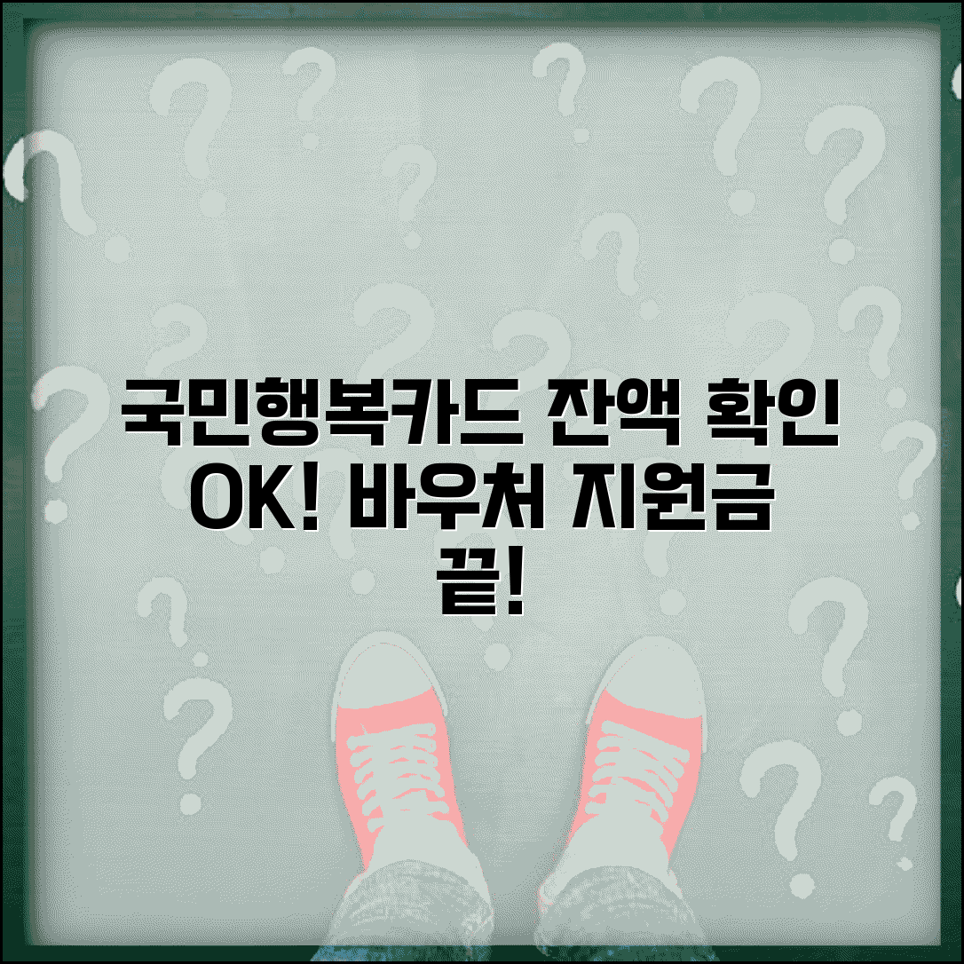 국민행복카드 잔액조회 | 바우처 지원금 잔액확인 완벽가이드
