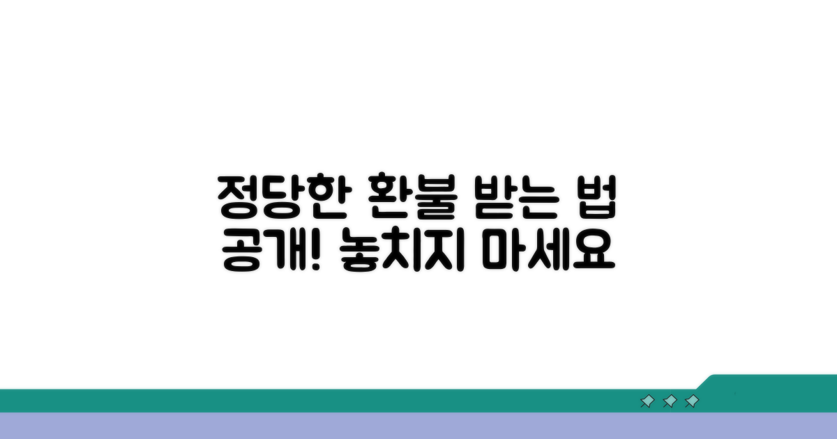 정당한 환불 청구 방법 알아보기