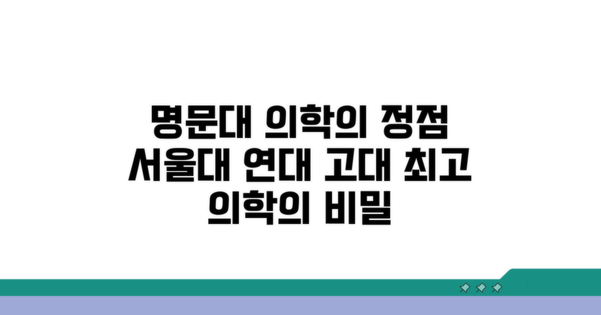 서울대 연세대 고려대 명의