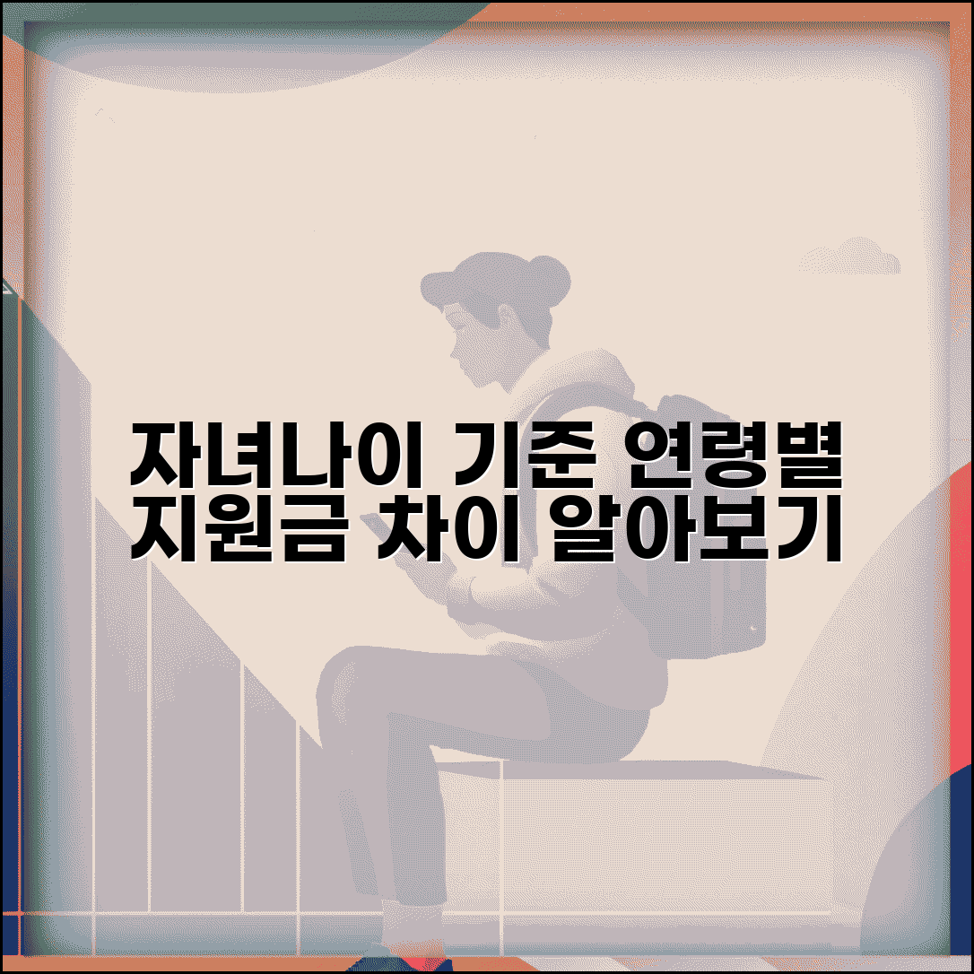 자녀장려금 자녀나이 기준 | 연령별 지원 조건 및 금액 차이 알아보기