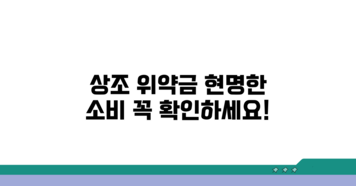 상조업체 위약금, 똑똑하게 따져보기