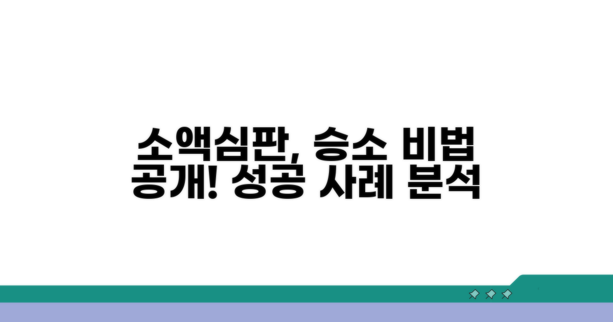 소액심판 성공 사례 분석