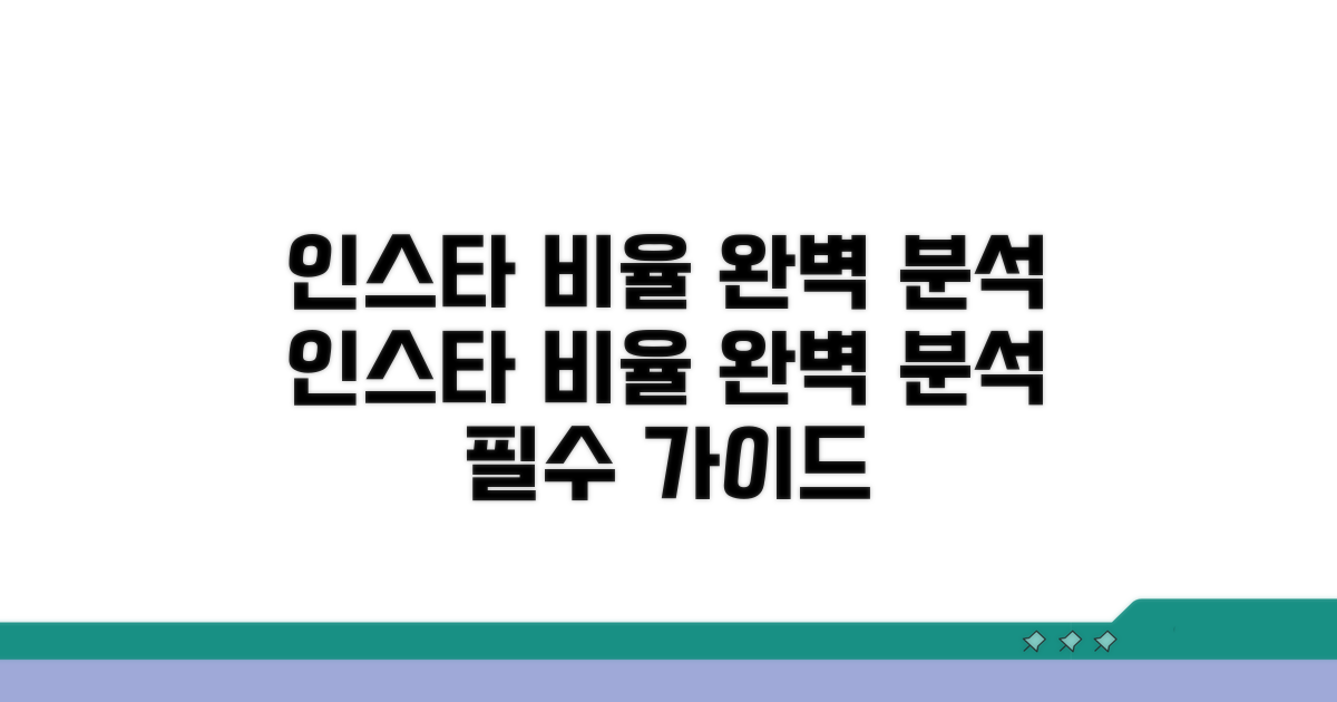 인스타 비율 완벽 분석