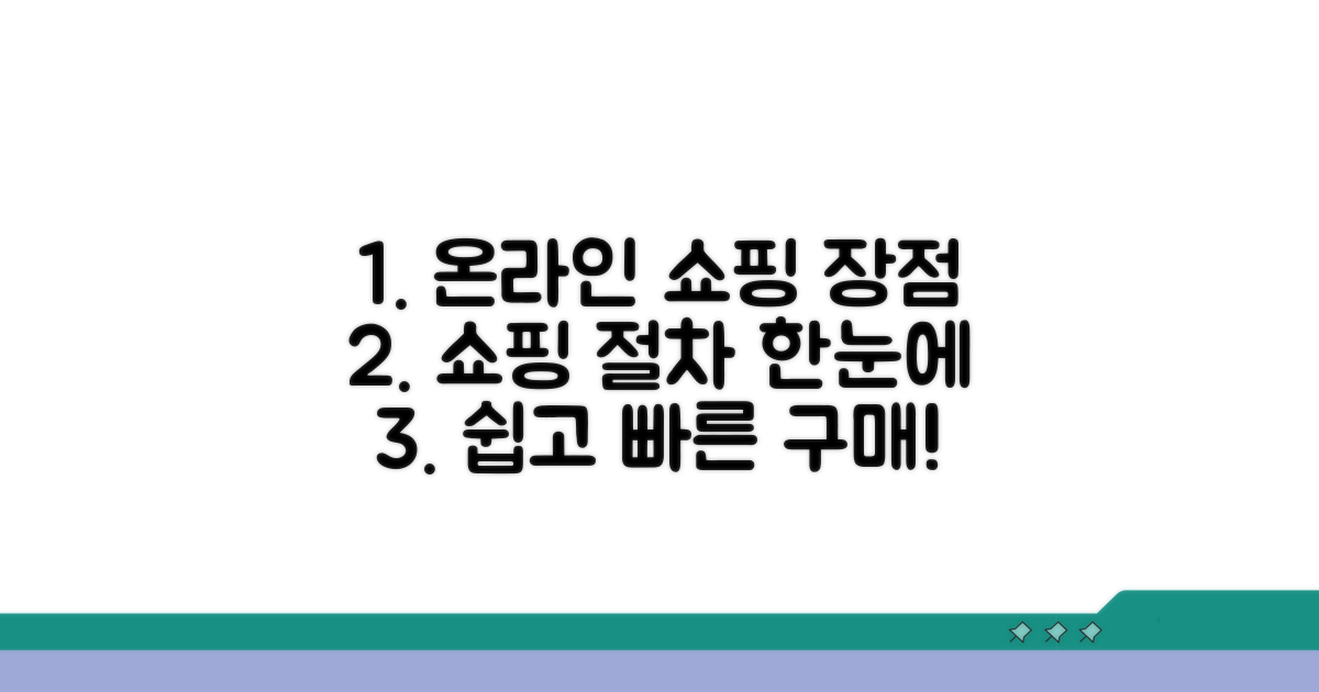 온라인 구매 장점과 이용 절차