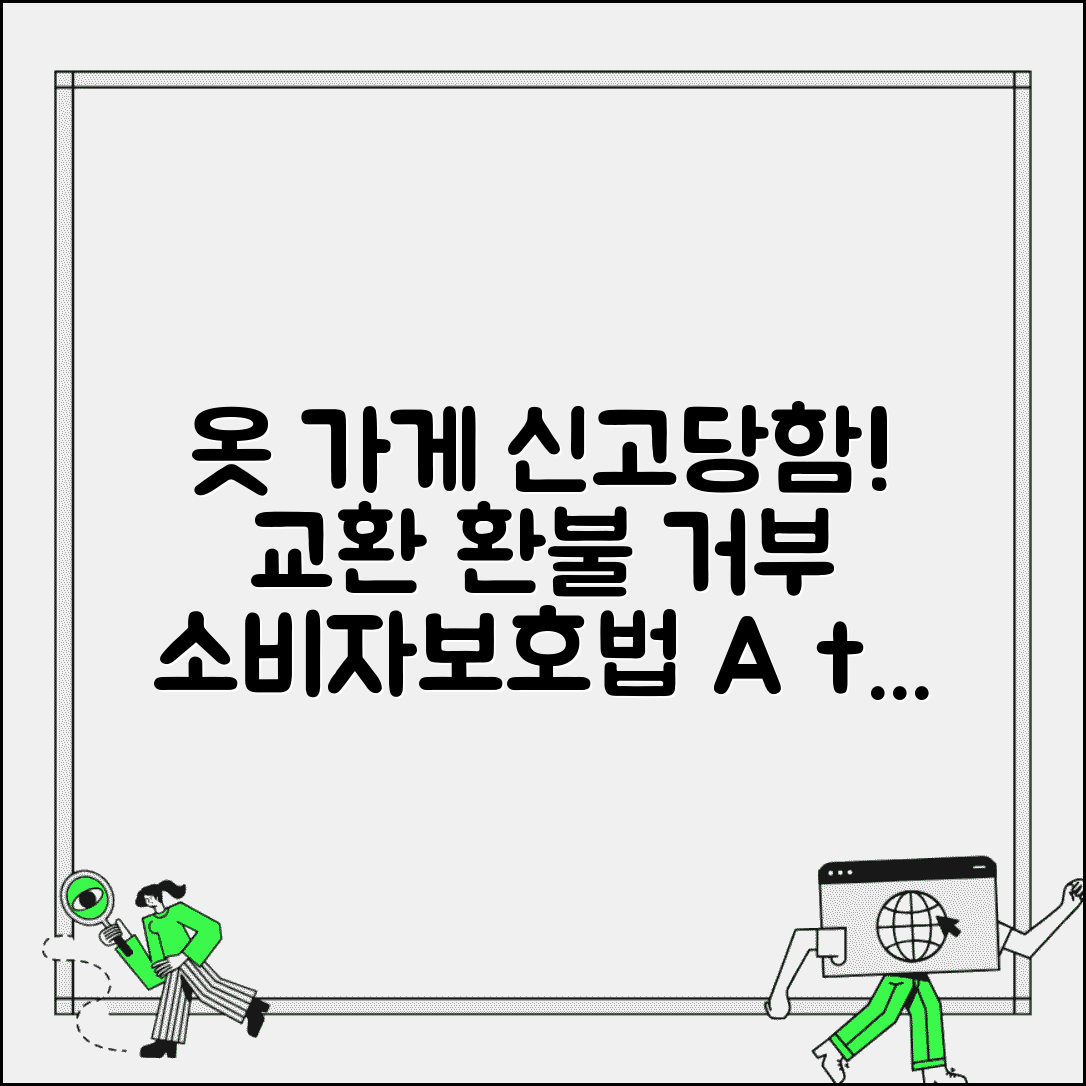 옷가게 교환환불 요구 거절했더니 신고당할때 | 소비자보호법 적용
