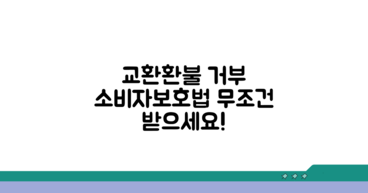 교환 환불 거부 시 소비자보호법