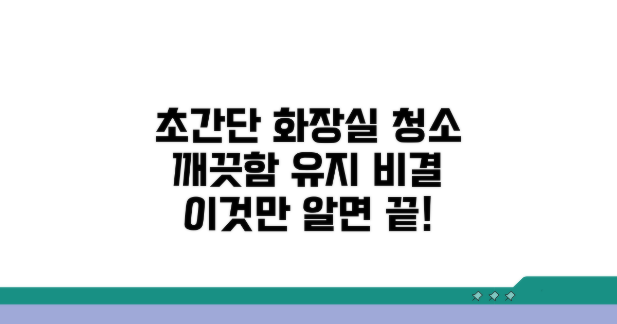깨끗한 화장실 유지하는 방법