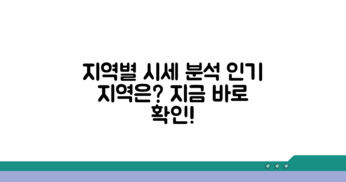 지역별 시세와 인기 지역 분석