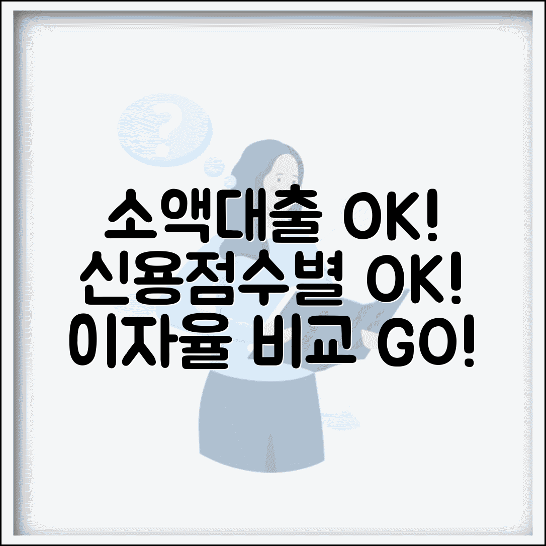 소액대출 안전하게 받는 방법 | 신용점수별 맞춤 대출 | 이자율 비교 총정리