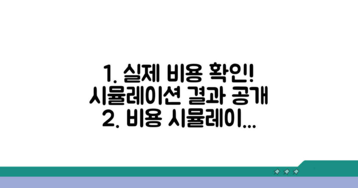 실제 비용 시뮬레이션으로 확인