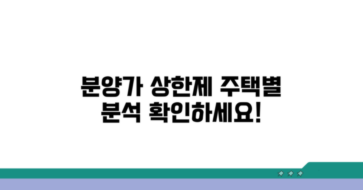 주택별 분양 가격 제한 범위 분석