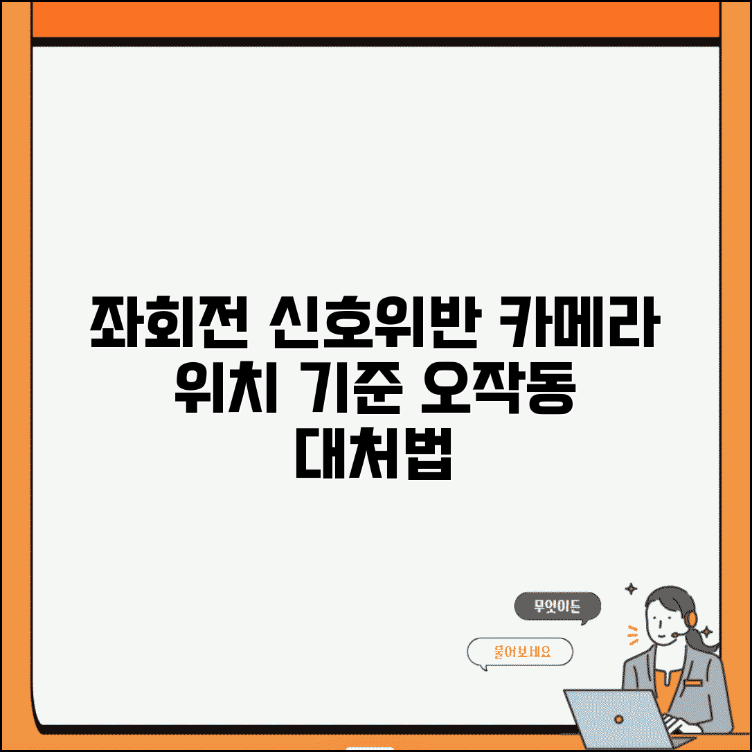 좌회전 신호위반 카메라 설치 위치 | 단속 기준 | 오작동 대응 방법