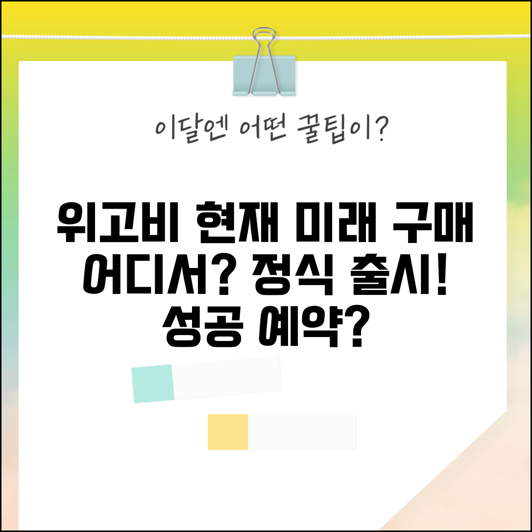 위고비 국내판매 현황과 전망 | 구매 경로와 정식 출시 정보