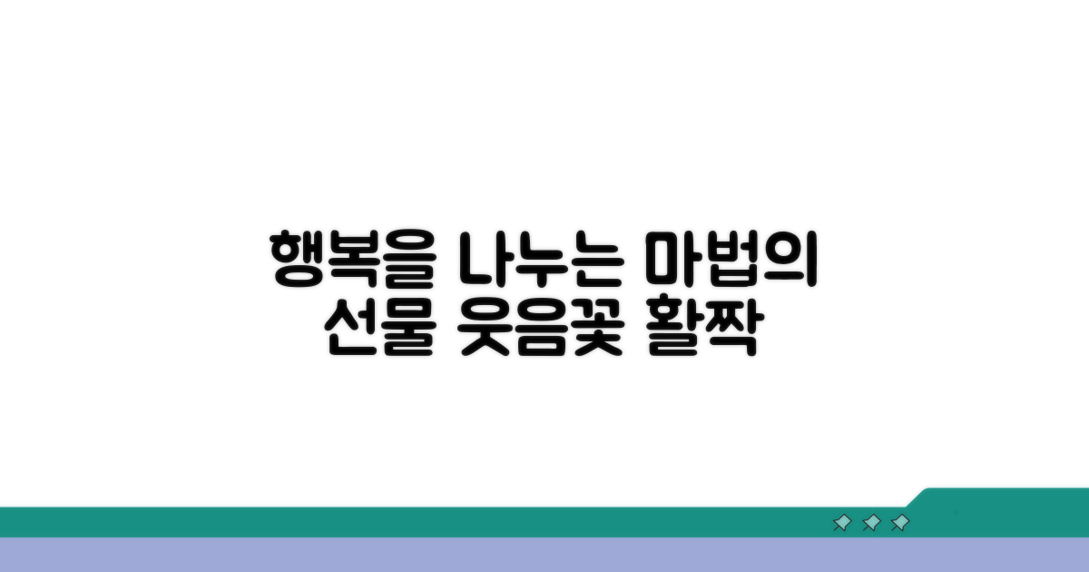 받는 사람도 주는 사람도 만족