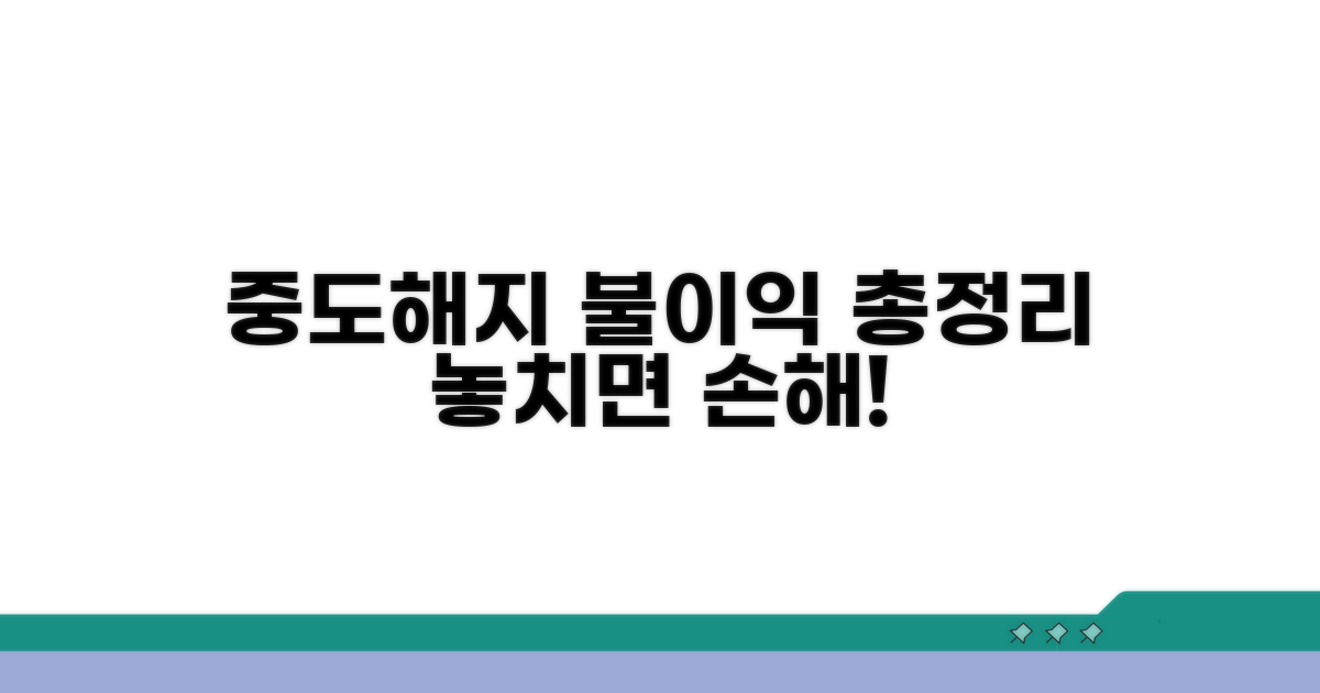중도 해지 시 불이익 총정리