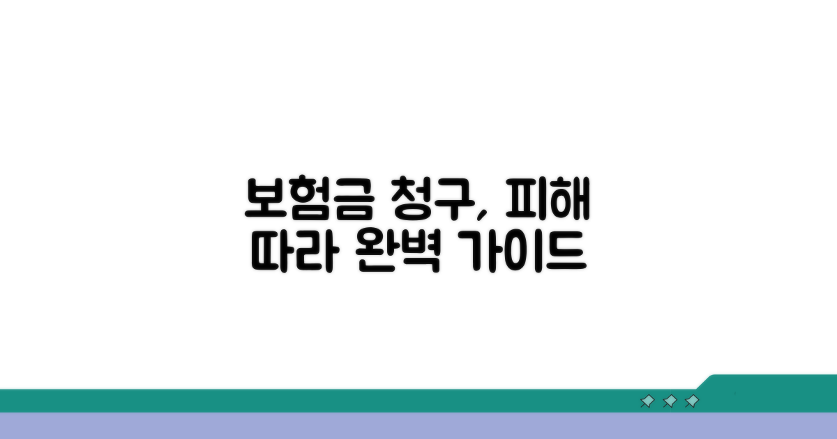 피해 규모별 보험금 청구 절차 완벽 가이드