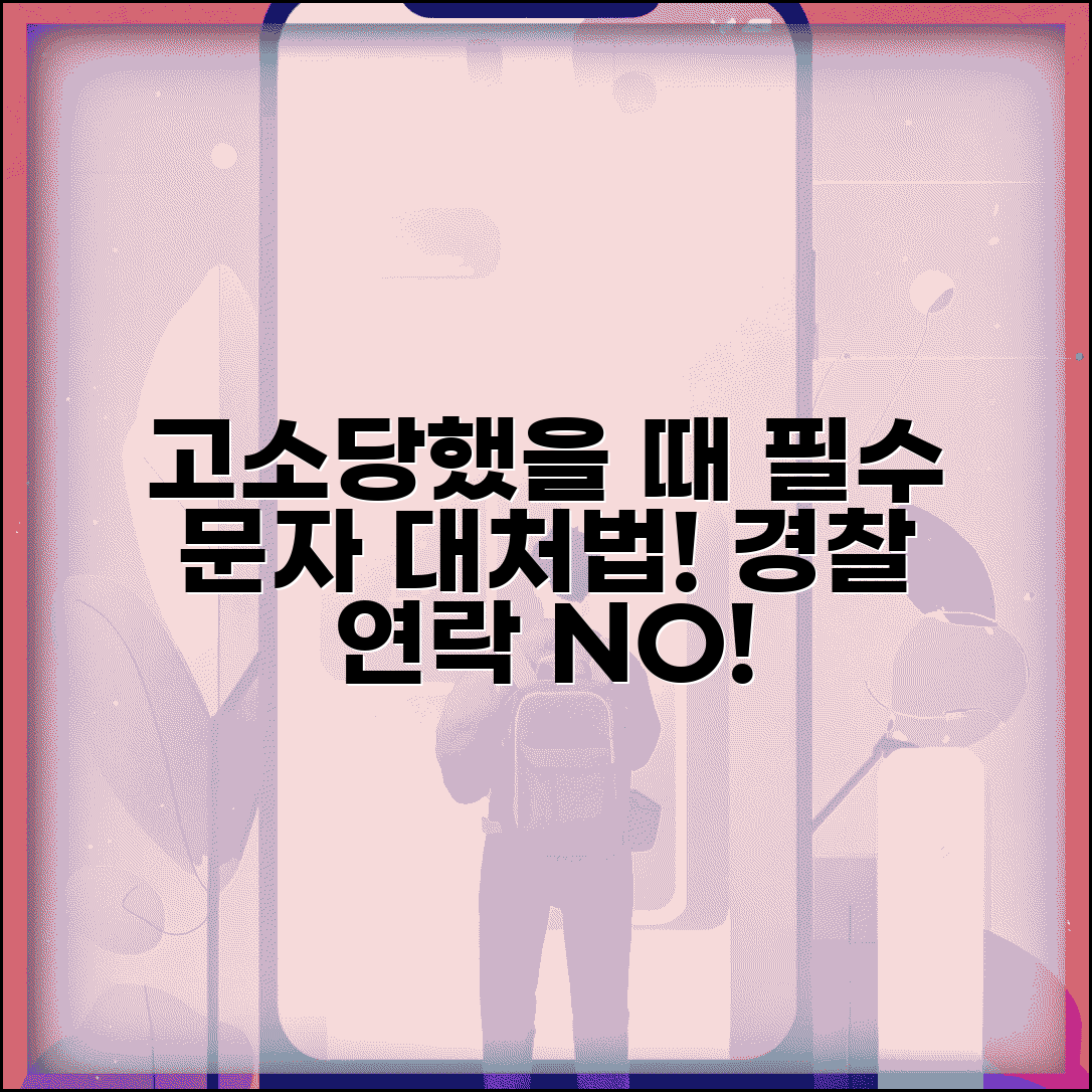고소당했을 때 문자 대처법 | 경찰 연락 확인 및 초기 소통 방법