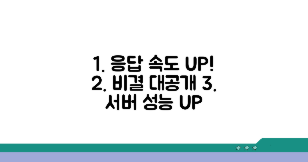 서버 응답 속도 높이기 비법