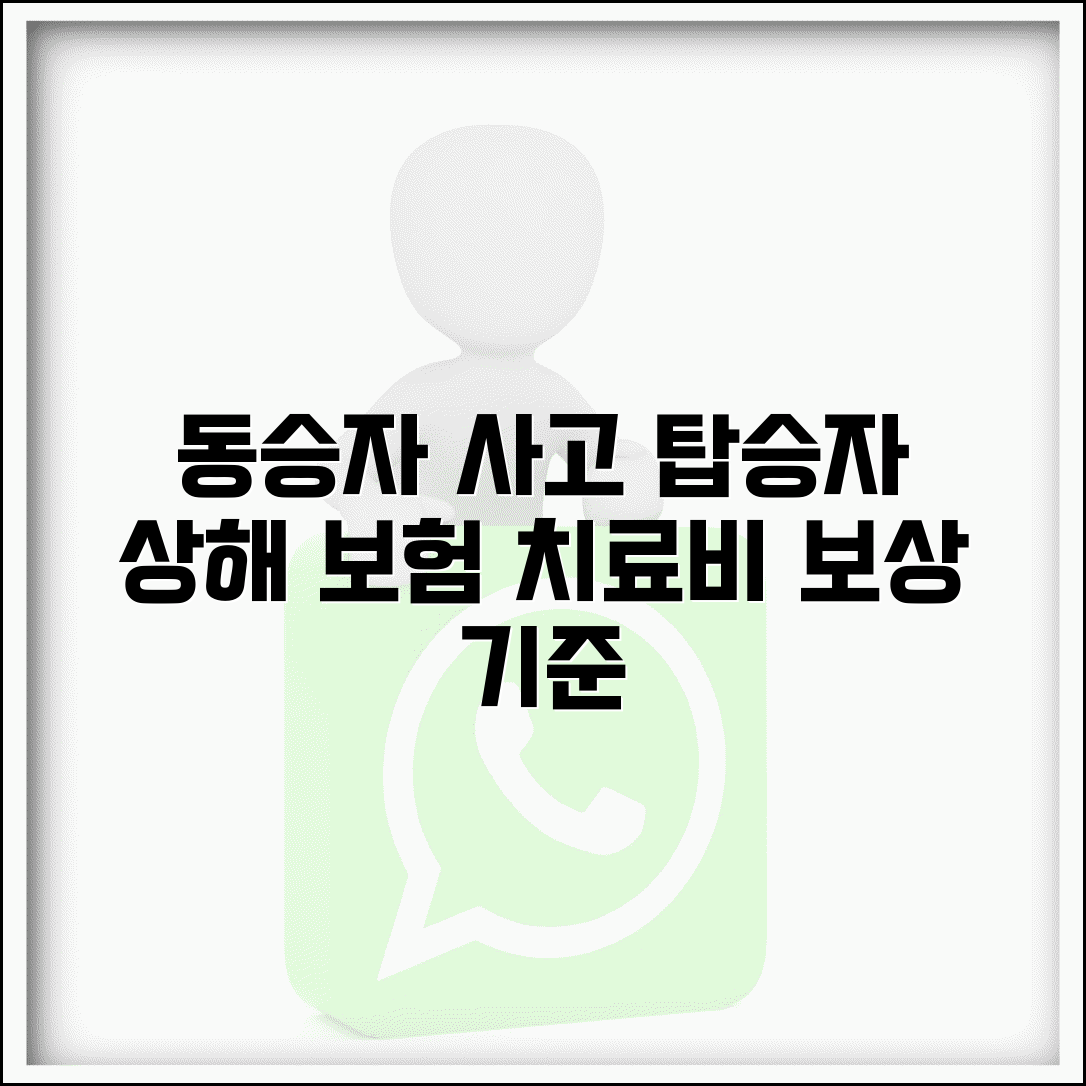 동승자 사고 보상 | 탑승자 상해 보험과 동승자 치료비 보상 기준
