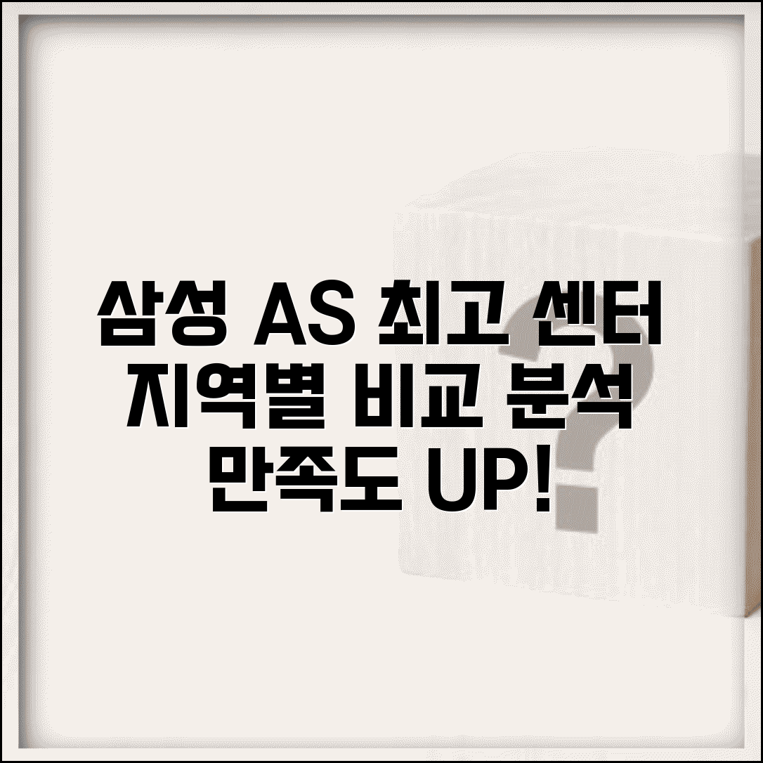 삼성 서비스센터 AS 품질 평가 | 지역별 센터 비교 | 만족도 높은 센터 찾기