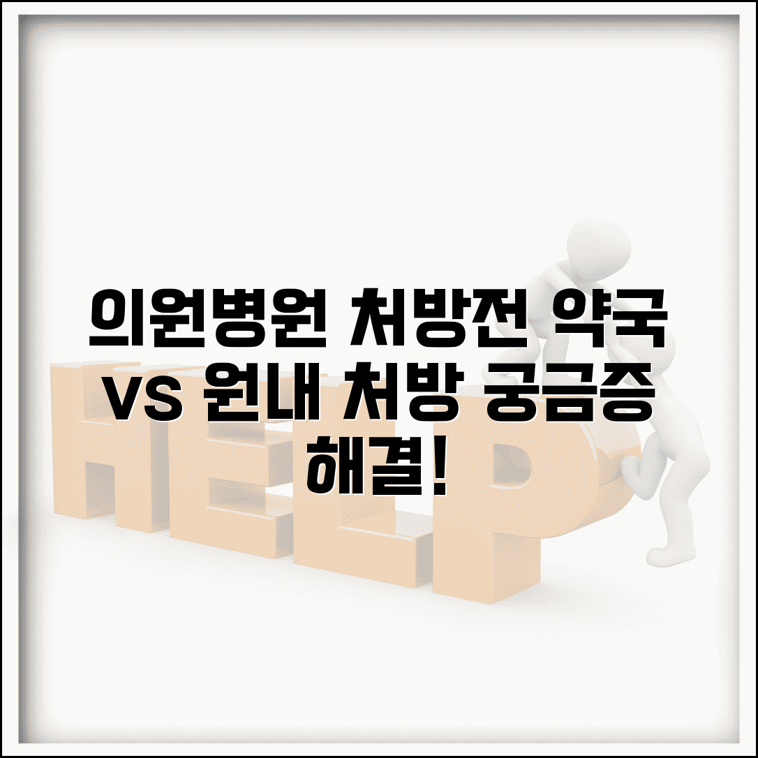 의원 병원 처방전 | 약국 처방 + 원내 처방 차이점