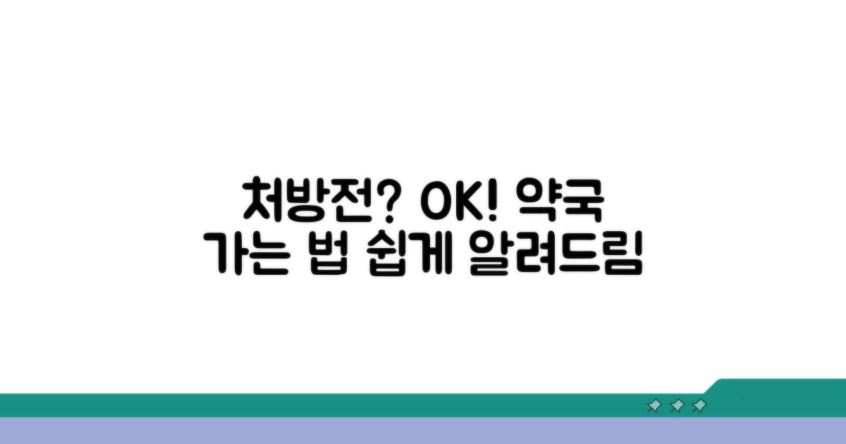 처방전 받아 약국 가는 법