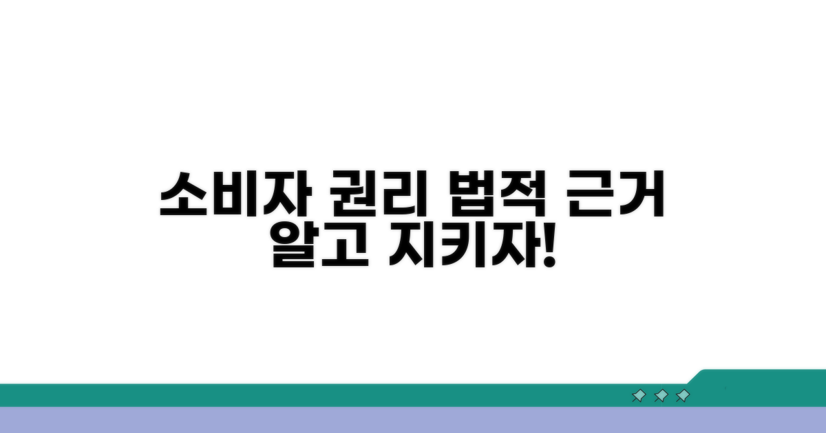 소비자 권리와 법적 근거 이해