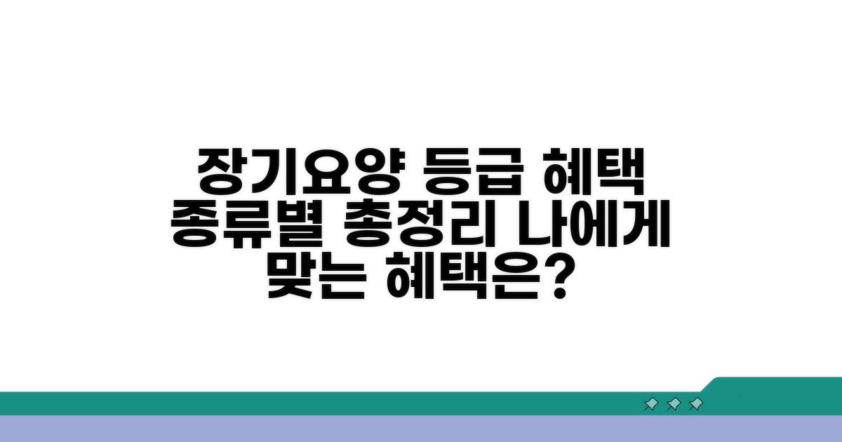 장기요양 등급 종류와 혜택 비교