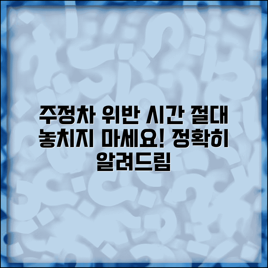 주정차 위반 시간 제한 규정 | 주차 허용 시간과 위반 기준 시간 정확히 이해