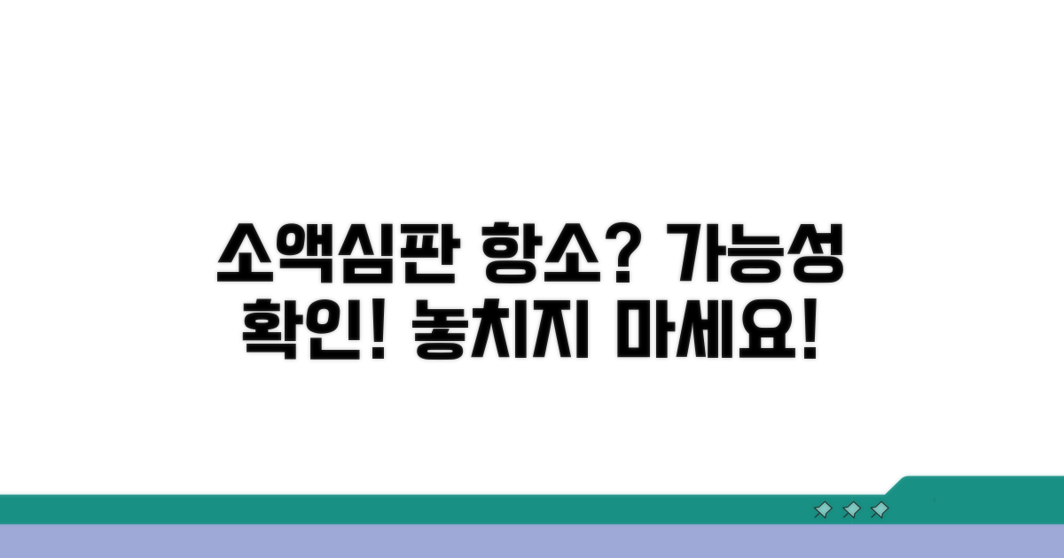소액심판 항소, 할 수 있을까?