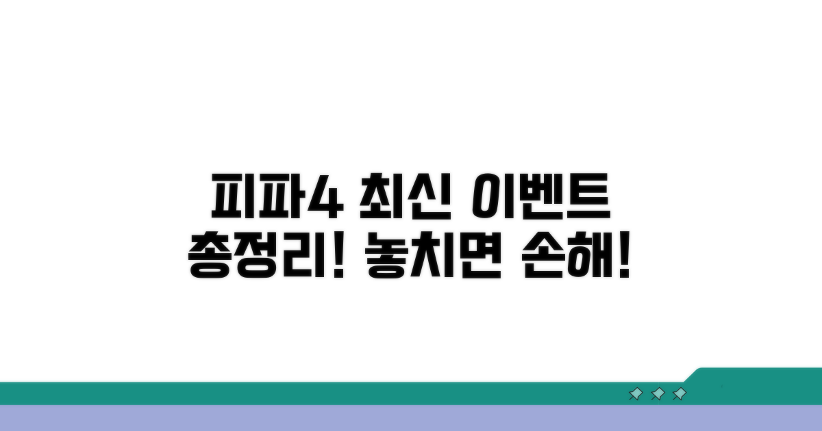 피파온라인4 최신 이벤트 및 혜택