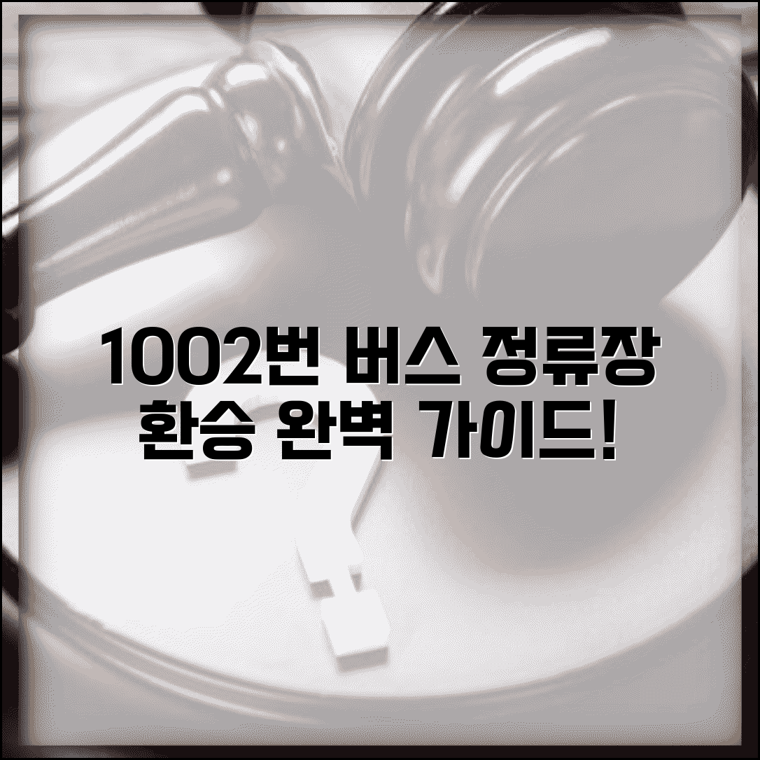 1002번 버스 노선도 상세 안내 | 주요 정류장과 환승 정보