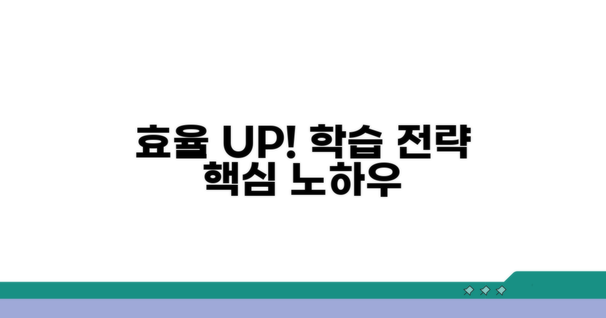 효율 높이는 학습 전략