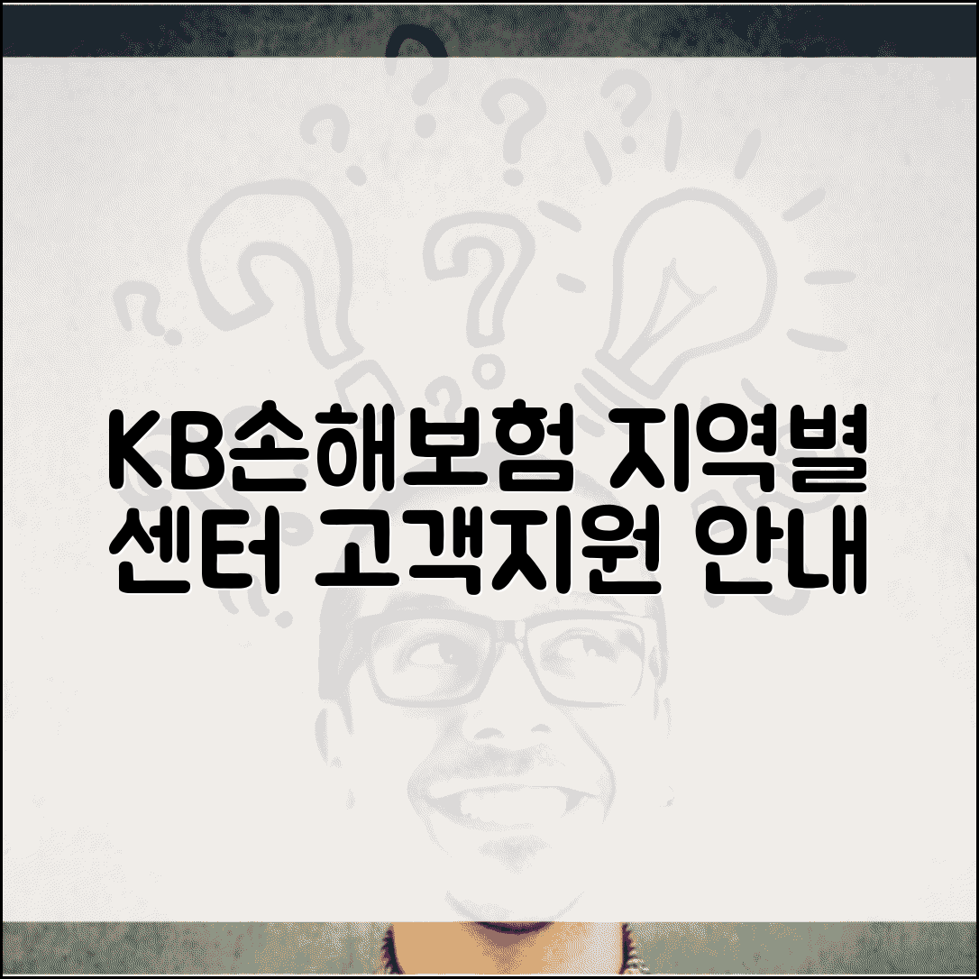 KB손해보험 지점별 센터 | KB손보 고객지원 지역 안내