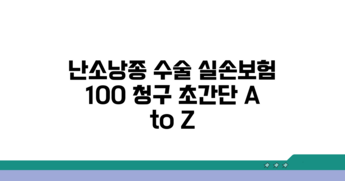 난소 낭종 복강경 수술 실손 청구 가이드