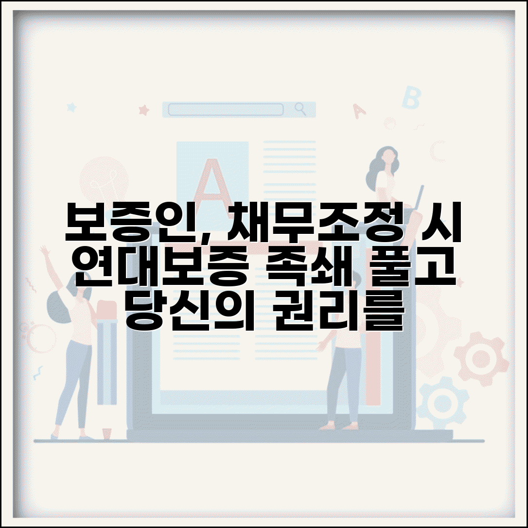채무조정 보증인 영향 | 연대보증 책임범위 | 보증인 보호방법