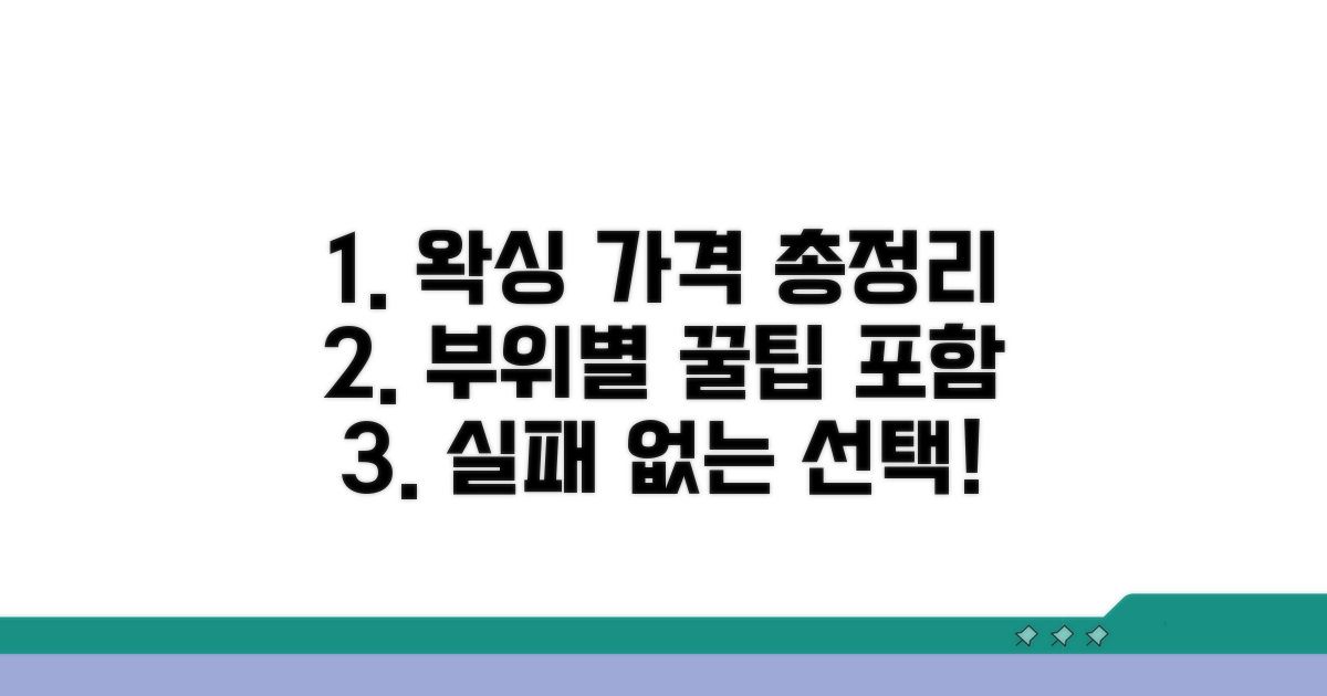 왁싱샵 부위별 비용 비교 가이드