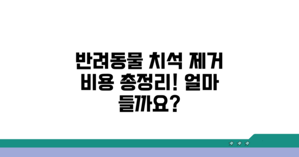 반려동물 치석 제거, 비용은 얼마?