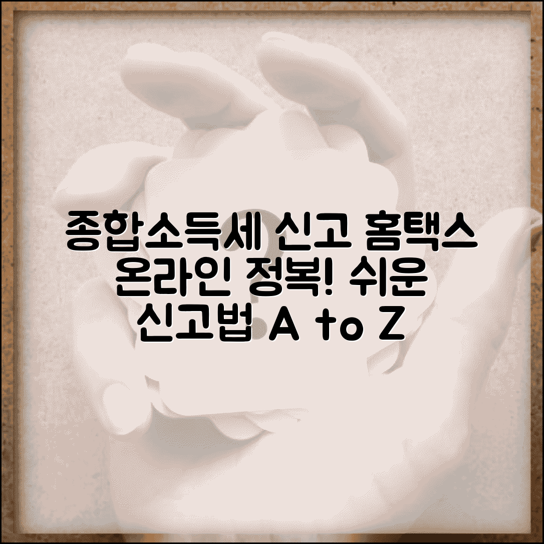 홈택스 종합소득세 신고 | 국세청 온라인 신고 | 신고서 작성법