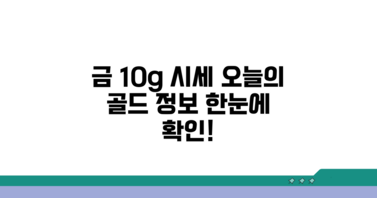 오늘 금 10g 시세 한눈에