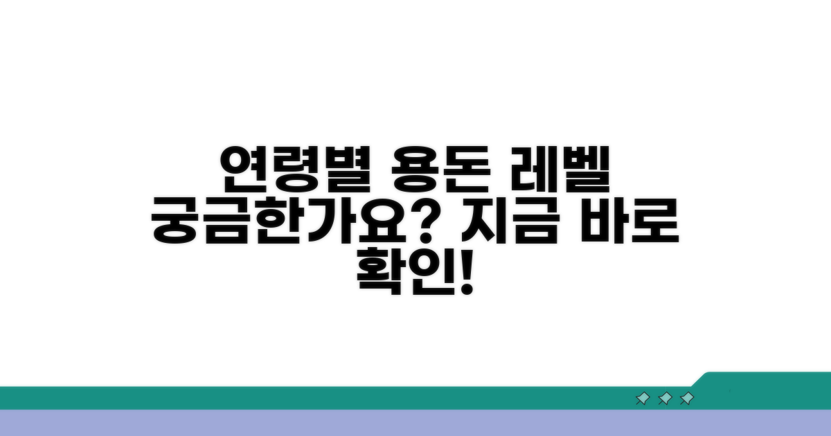연령별 월 용돈 수준 비교