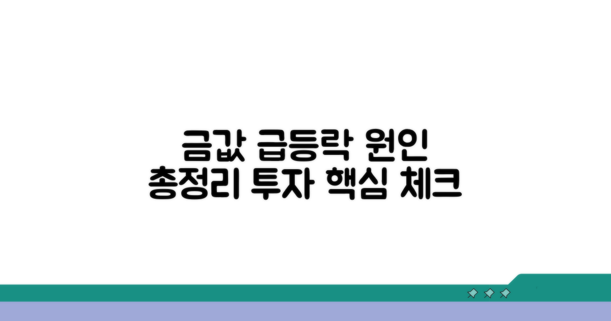 금 가격 변동 주요 원인 파헤치기