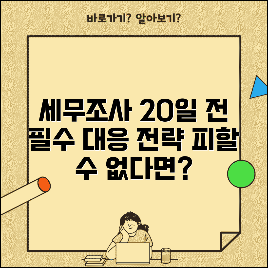 세무조사 사전통지 20일 전 의무 | 세무조사 사전통지 완벽 대응법