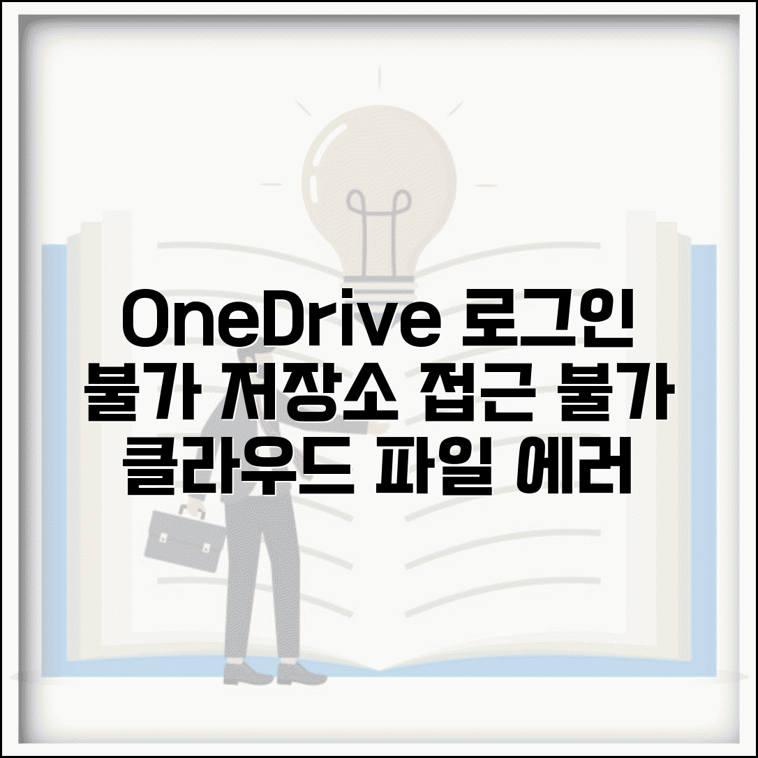 원드라이브 로그인 불가 저장소 | OneDrive 계정 문제나 동기화 오류로 클라우드 파일 접근 불가
