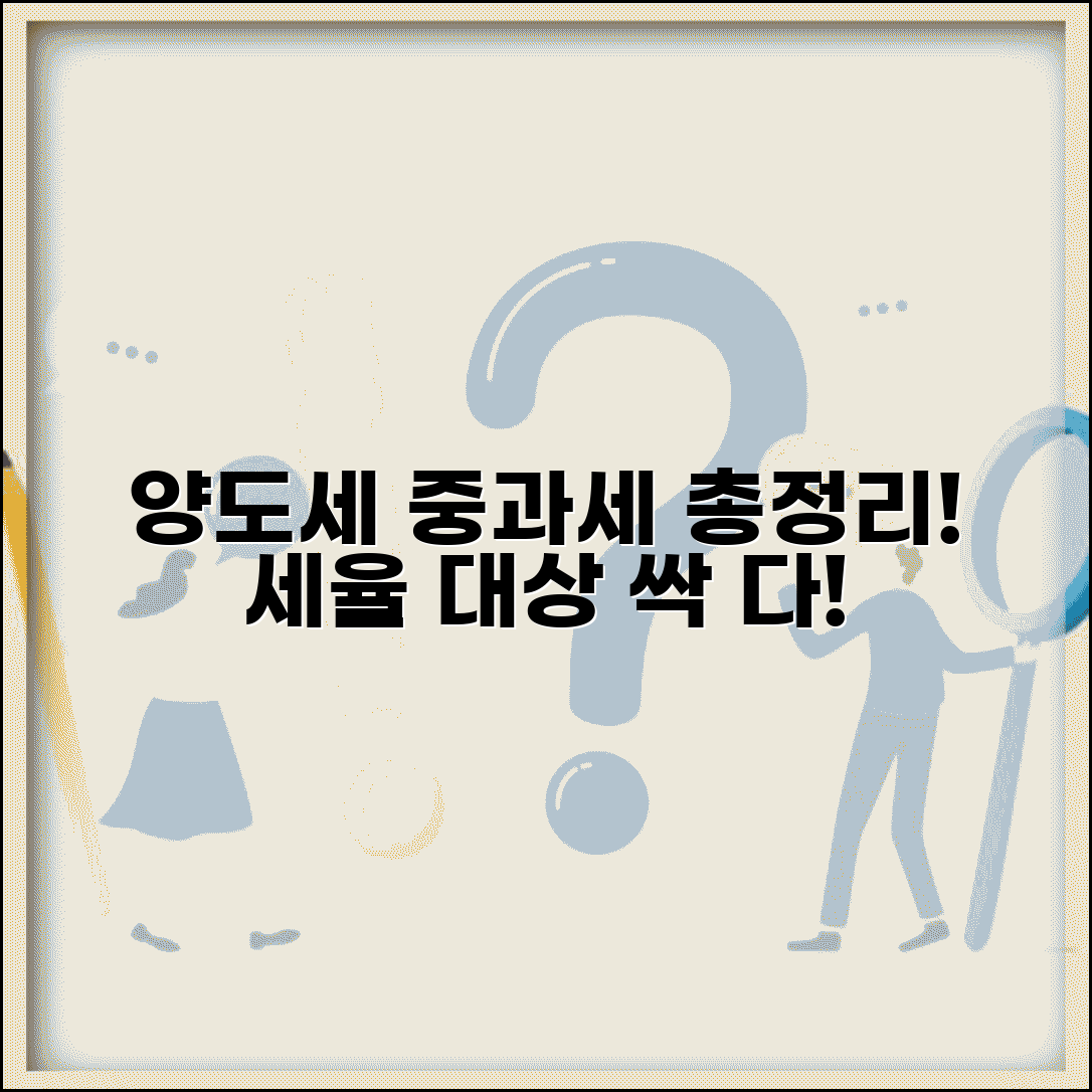 양도세 중과세 적용 | 양도소득세 중과세 대상과 세율